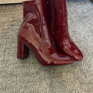 Elegant Burgundy Ankle Boots